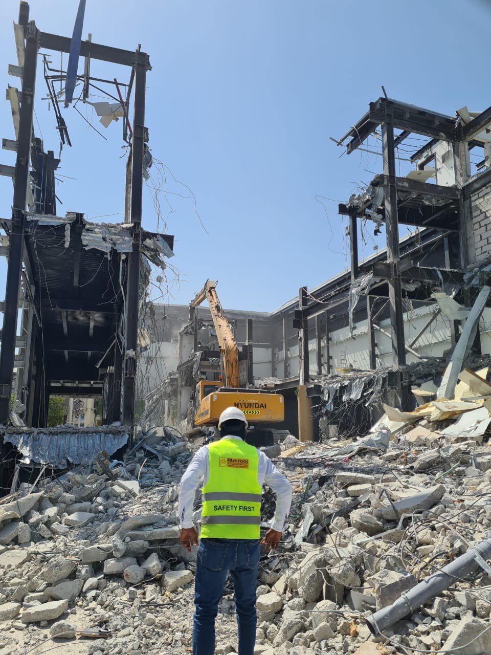 Advanced Technology in Building Demolition at Almrooj Contractor